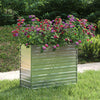 Vidaxl fioriera raccolta 100x40x77 cm in acciaio zincato