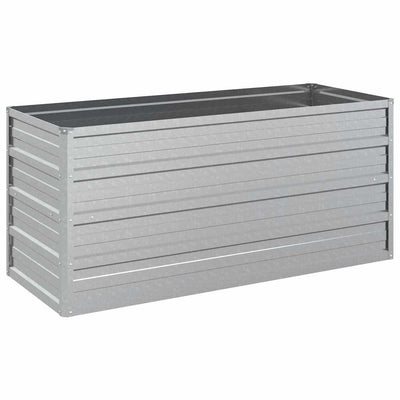 Vidaxl fioriera raccolta 100x40x45 cm in acciaio zincato