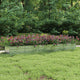 Plantador Vidaxl elevado 400x80x45 cm de acero galvanizado de plata