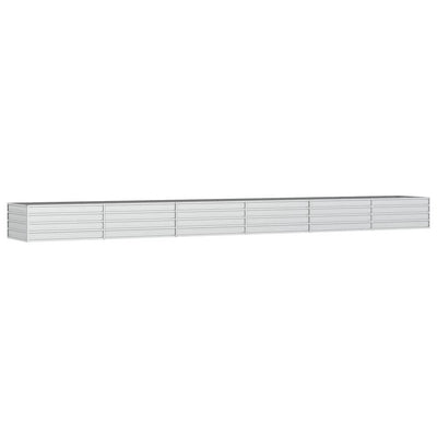 Vidaxl fioriera raccolta 600x80x45 cm in acciaio zincato