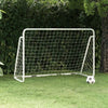 Vidaxl Football Gol con netto 180x90x120 cm in acciaio bianco