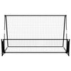 Vidaxl voetbalrebounder voetbaldoel 2-in-1 202x104x120 cm staal