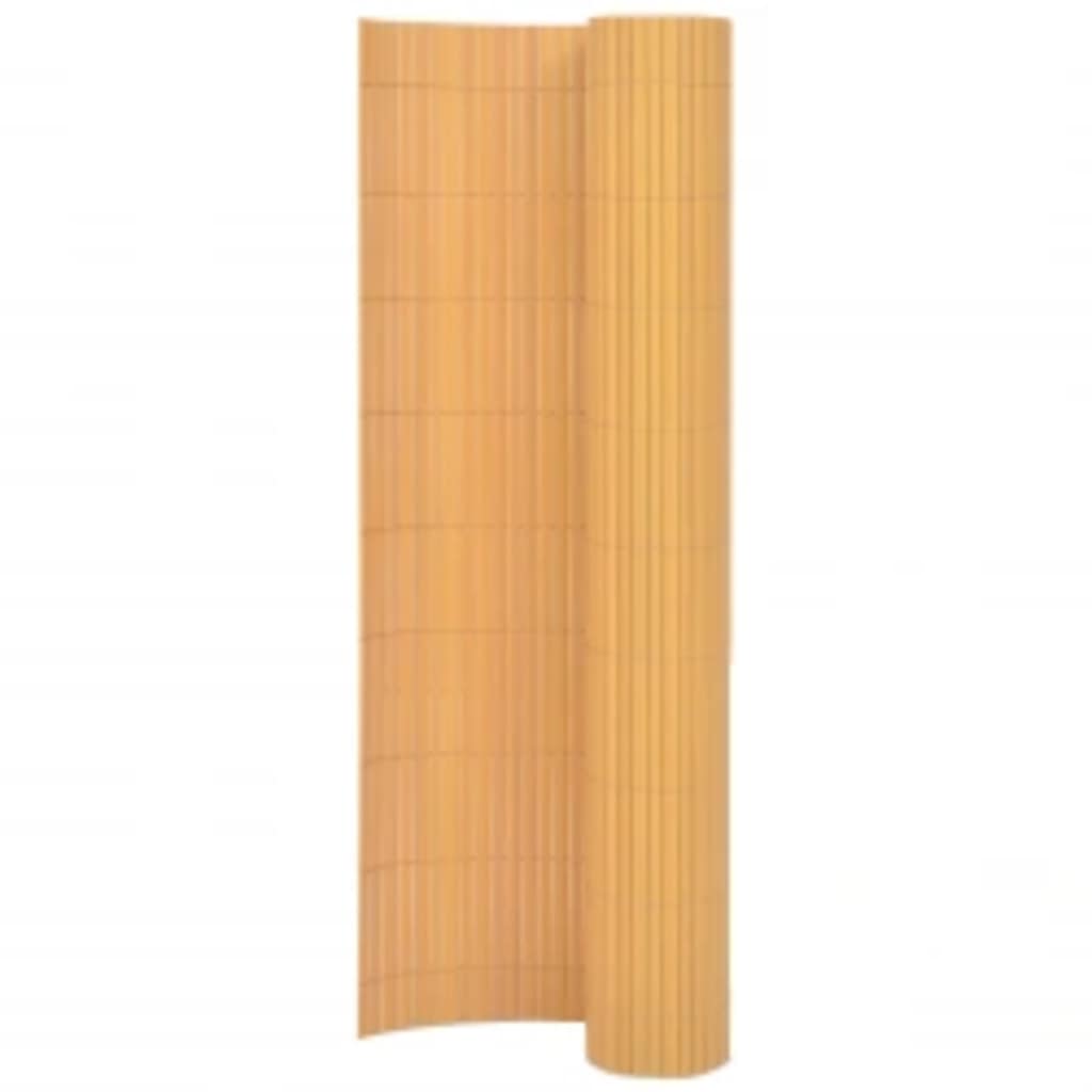 VidaXL valla de jardín doble cara 90x400 cm amarillo