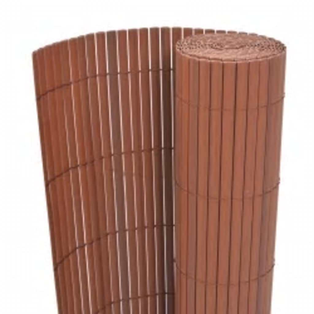 Vidaxl tuinafscheiding dubbelzijdig 110x300 cm bruin