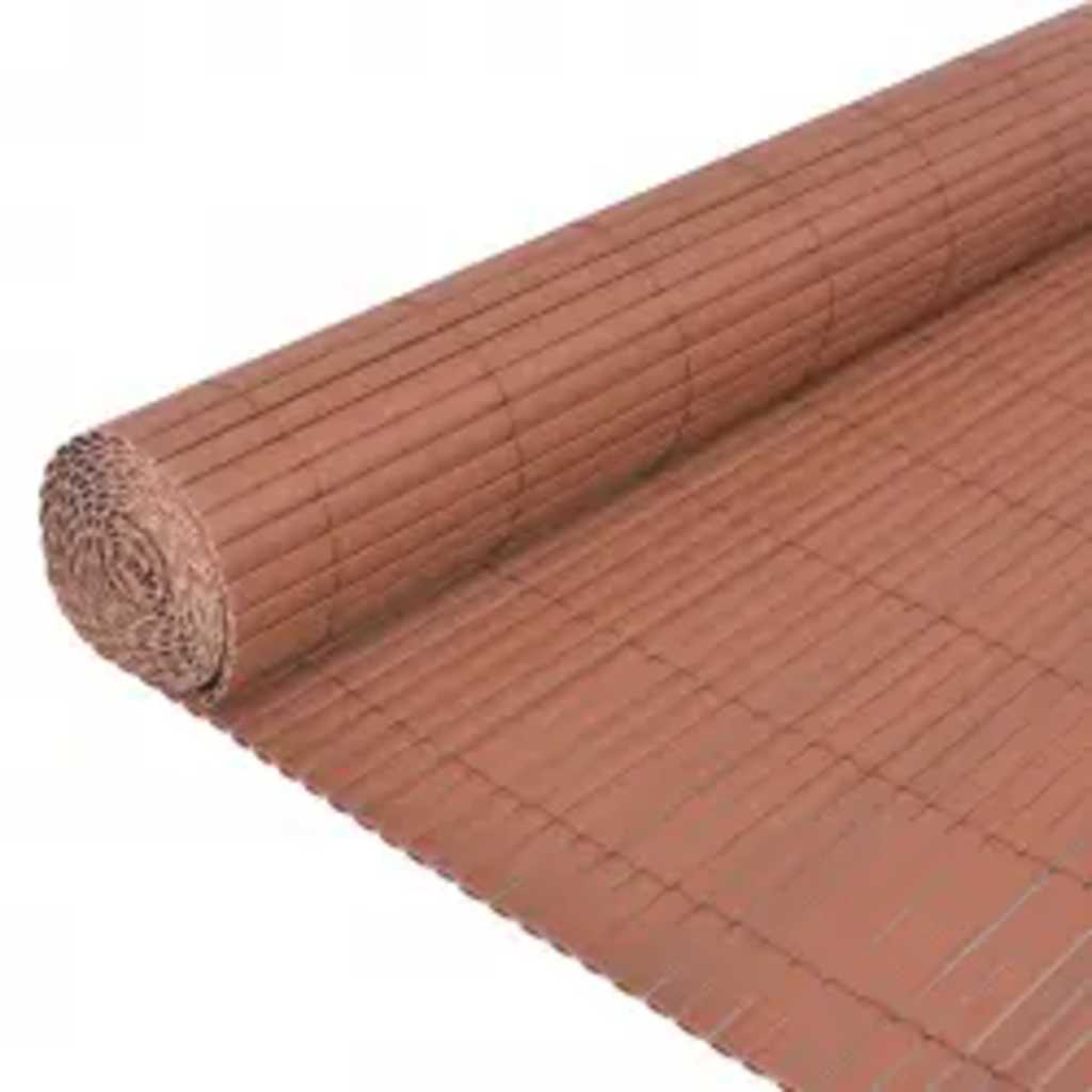 Vidaxl tuinafscheiding dubbelzijdig 110x300 cm bruin