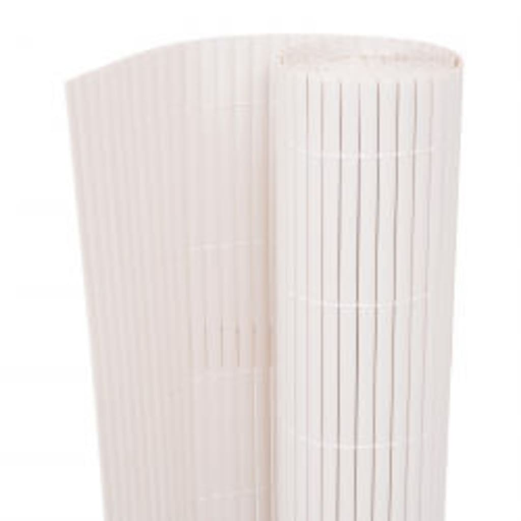 Vidaxl recinzione da giardino bifacciale 110x500 cm bianca