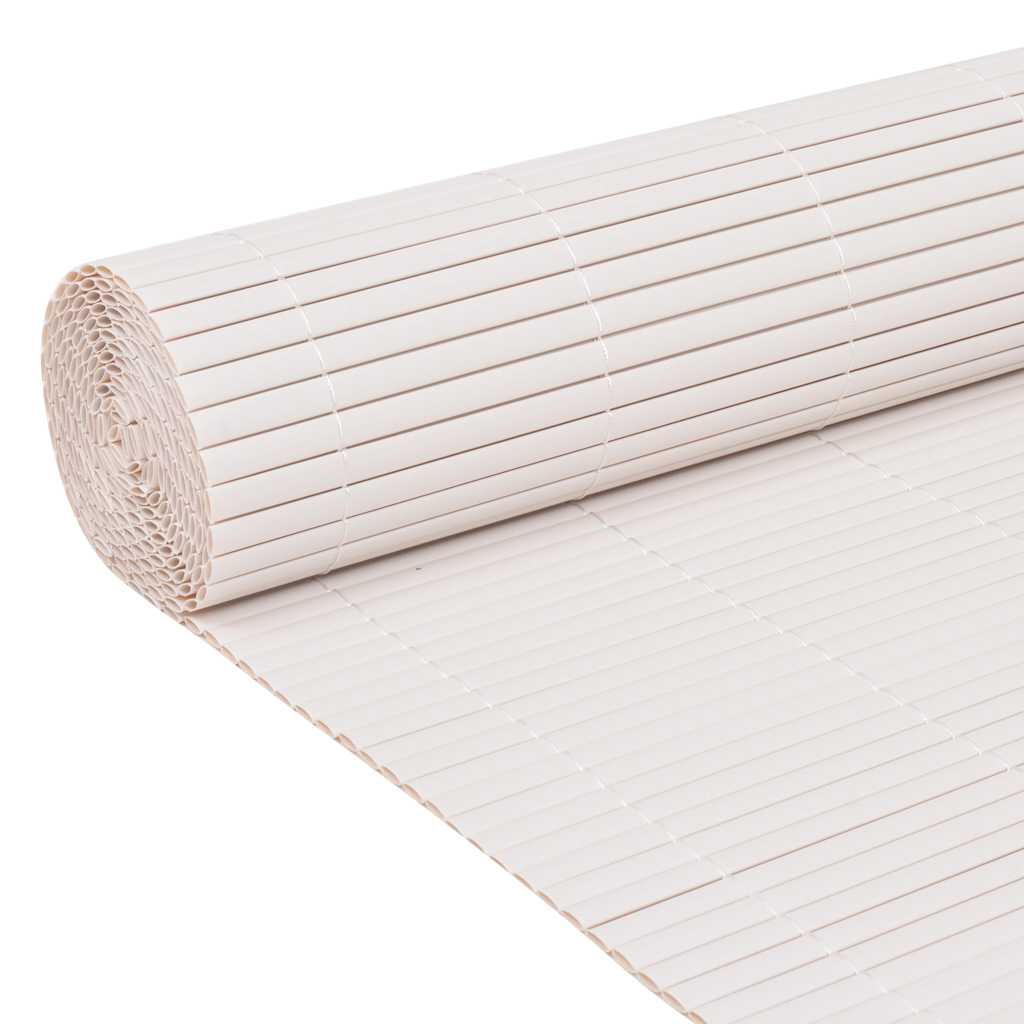 Vidaxl recinzione da giardino bifacciale 110x500 cm bianca