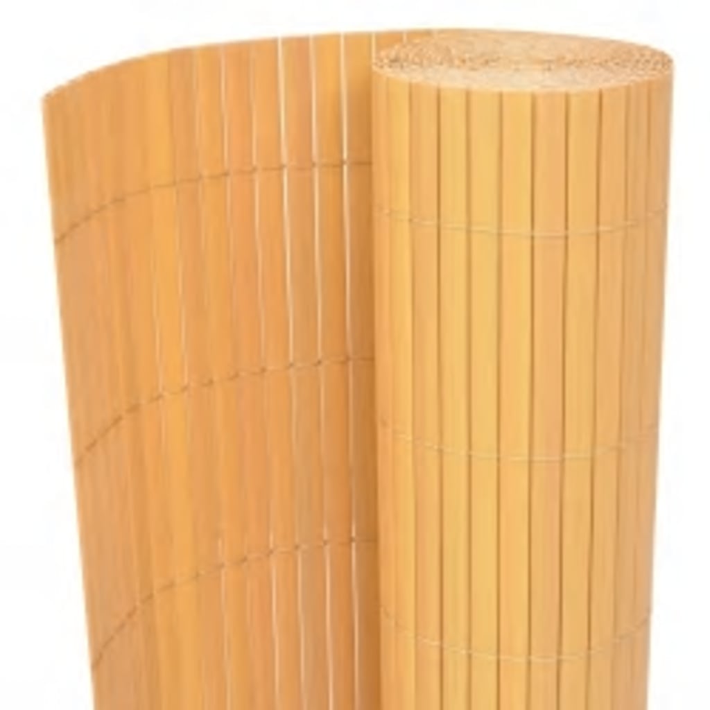 Vidaxl tuinafscheiding dubbelzijdig 110x500 cm geel