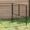 Vidaxl Dog Kennel 4 m² Acciaio nero