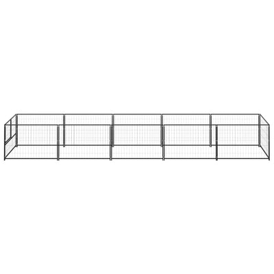 Vidaxl Dog Kennel 5 m² Acciaio nero
