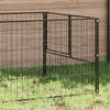 Perrera de perros vidaxl 5 m² de acero negro