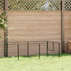 Perrera de perros vidaxl 5 m² de acero negro