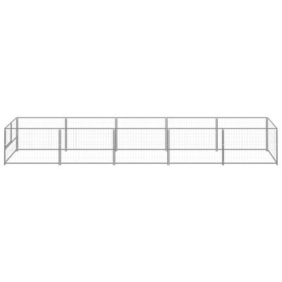 Vidaxl Dog Kennel 5 m² Acciaio in argento colorato