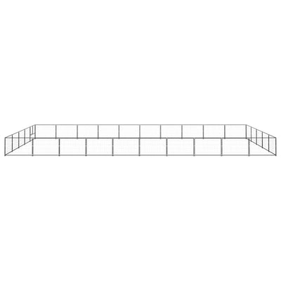 VidaXL Hondenkennel 50 m² staal zwart