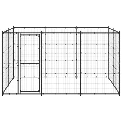 VidaXL Hondenkennel 7,26 m² staal