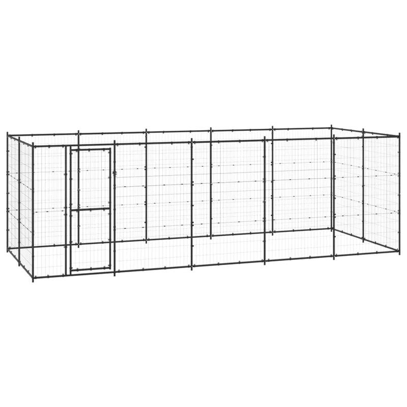 Vidaxl Dog Kennel 12,1 m² acciaio