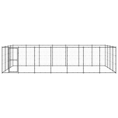 VidaXL Hondenkennel 33,88 m² staal