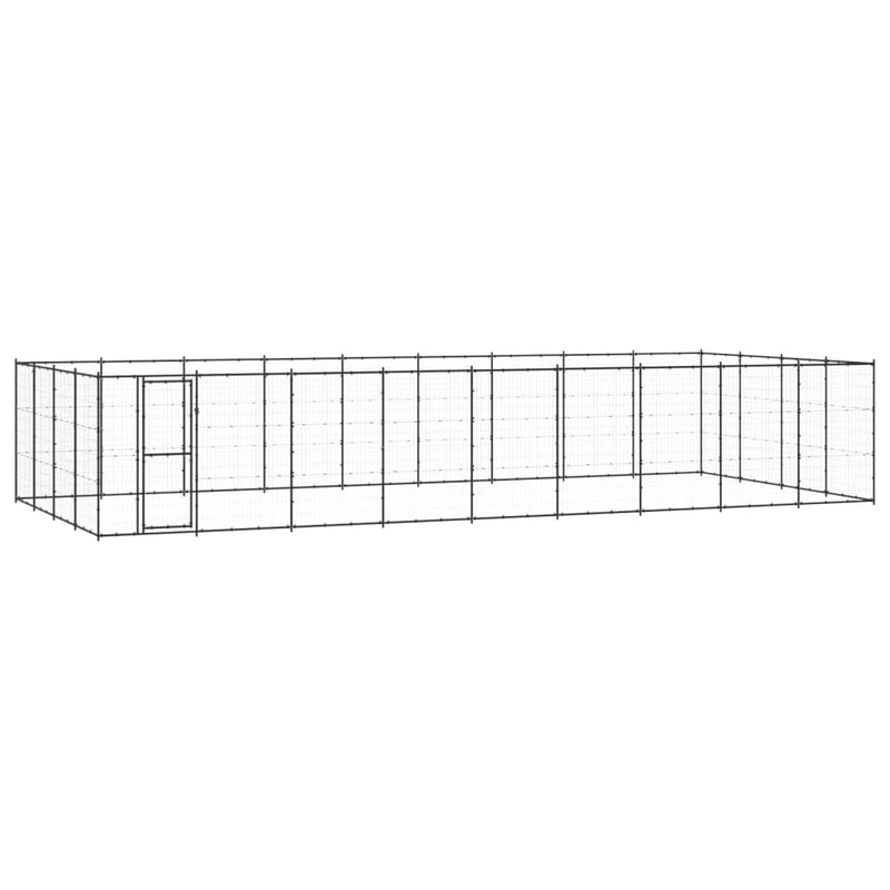Vidaxl Dog Kennel 43.56 m² Acciaio