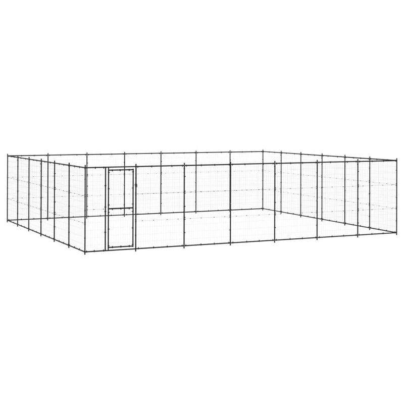 Vidaxl Dog Kennel 50,82 m² Acciaio