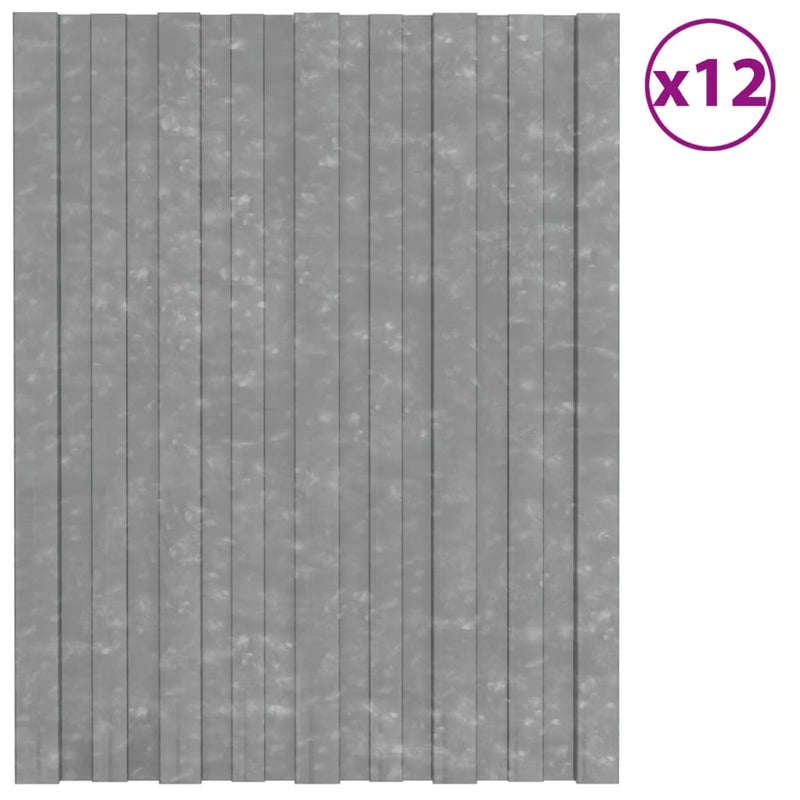 Pannelli del tetto Vidaxl 12 ST 60x45 cm in acciaio zincato colorato