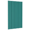 VidaXL Dakpanelen 12 st 80x45 cm gegalvaniseerd staal groen