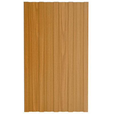 VidaXL Dakpanelen 36 st 80x45 cm gegalvaniseerd staal lichthoutkleurig