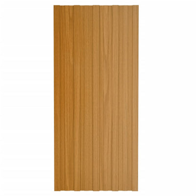 VidaXL Dakpanelen 36 st 100x45 cm gegalvaniseerd staal lichthout