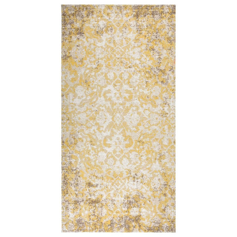 Vidaxl tappeto esterno piatto 100x200 cm giallo