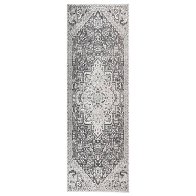 Vidaxl tappeto esterno piatto intrecciato 80x250 cm grigio chiaro