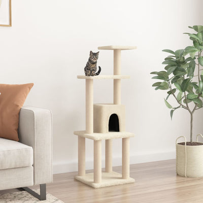 Vidaxl Cat Grakeding Post con graffi sisal 105 cm crema