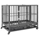 Vidaxl Bank con ruedas 92x62x76 cm de acero