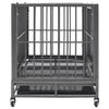 Vidaxl Bank con ruedas 92x62x76 cm de acero