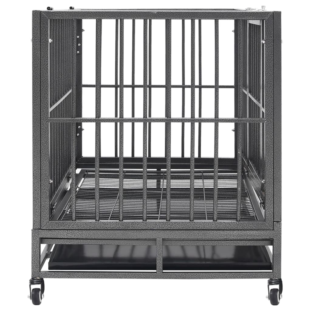 Vidaxl Bank con ruedas 92x62x76 cm de acero