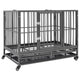 Vidaxl Bank con ruedas 102x72x85 cm de acero