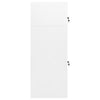 Gabinete de silla de montar Vidaxl 53x53x140 cm de acero blanco