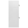 Gabinete de silla de montar Vidaxl 53x53x140 cm de acero gris claro