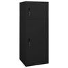Gabinete de silla de montar Vidaxl 53x53x140 cm de acero negro