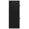 Gabinete de silla de montar Vidaxl 53x53x140 cm de acero negro
