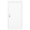 Gabinete de silla de montar Vidaxl 53x53x105 cm de acero blanco