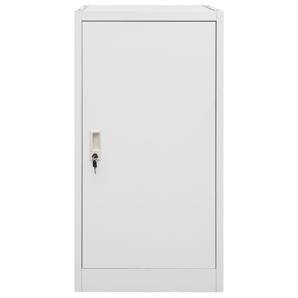 Vidaxl zadelkast 53x53x105 cm staal lichtgrijs