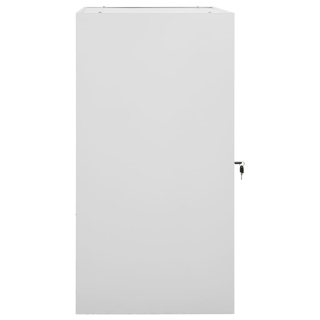 Vidaxl zadelkast 53x53x105 cm staal lichtgrijs