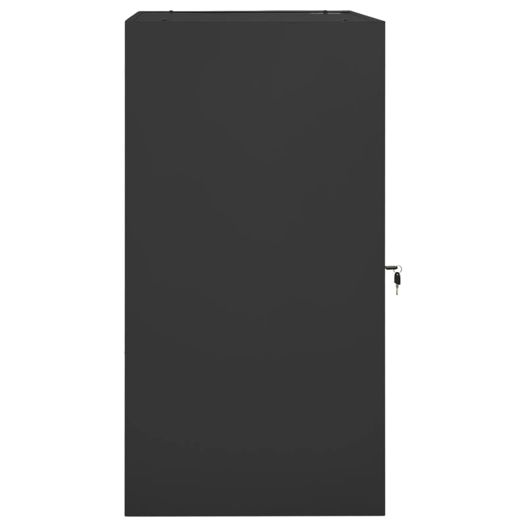 VIDAXL SELLA SELLA SADDLE 53X53X105 CM ANTRACITO ACCIAIO