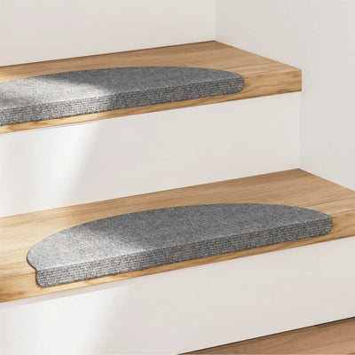 Vidaxl tappetini per autoadesivo 15 st 56x17x3 cm grigio