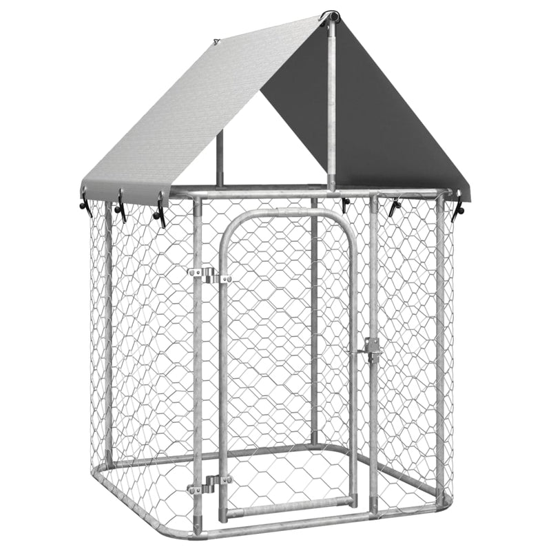 Vidaxl Dog Kennel per l'esterno con tetto 100x100x150 cm