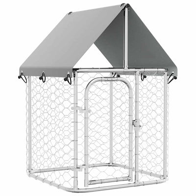 Perrera de perros de Vidaxl para el exterior con techo de 100x100x150 cm