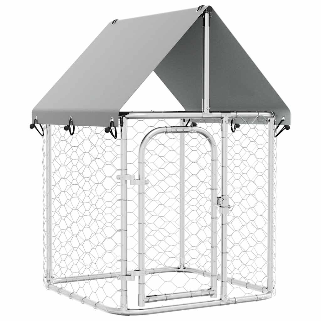 Perrera de perros de Vidaxl para el exterior con techo de 100x100x150 cm