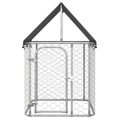 Vidaxl Dog Kennel per l'esterno con tetto 100x100x150 cm