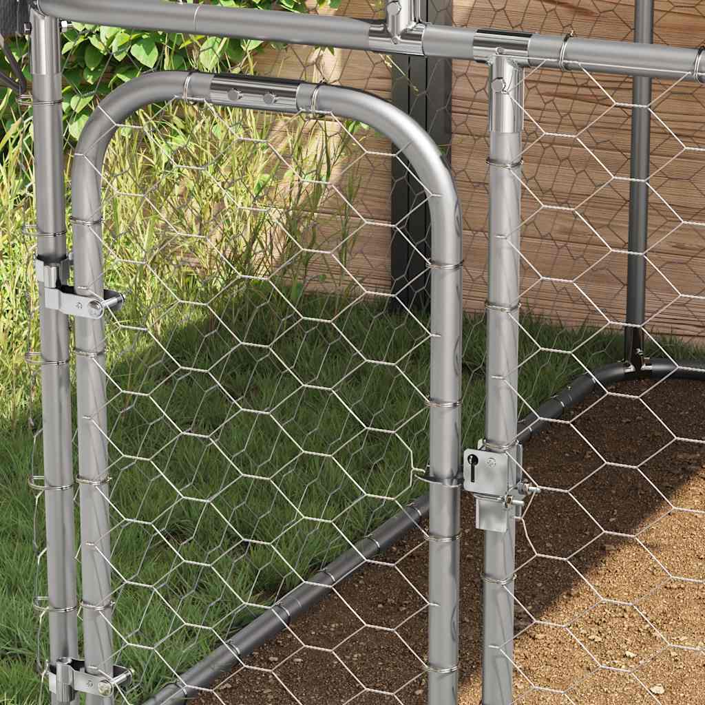 Perrera de perros de Vidaxl para el exterior con techo de 100x100x150 cm