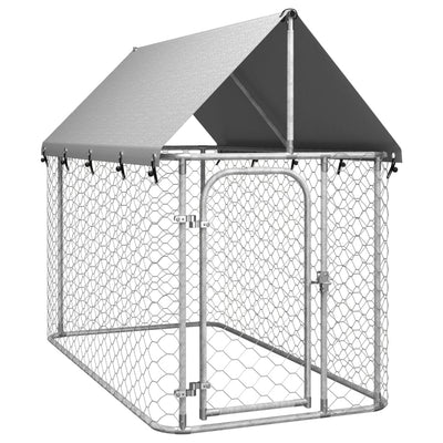 Vidaxl Dog Kennel per l'esterno con tetto 200x100x150 cm