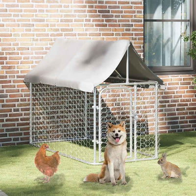 Vidaxl Dog Kennel per l'esterno con tetto 200x100x150 cm